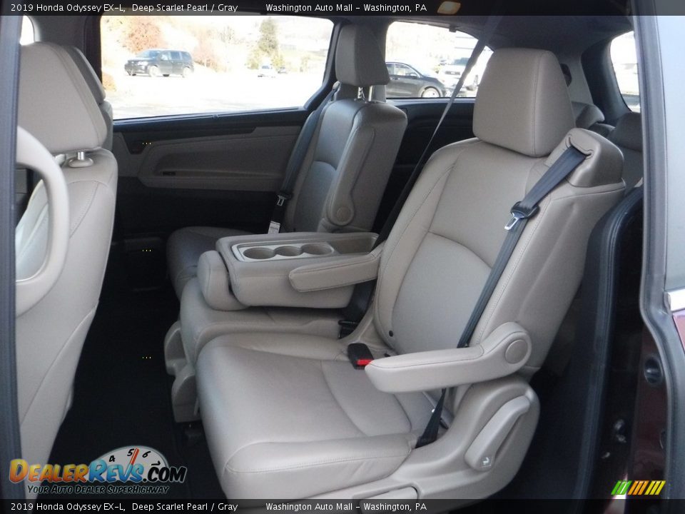 2019 Honda Odyssey EX-L Deep Scarlet Pearl / Gray Photo #30