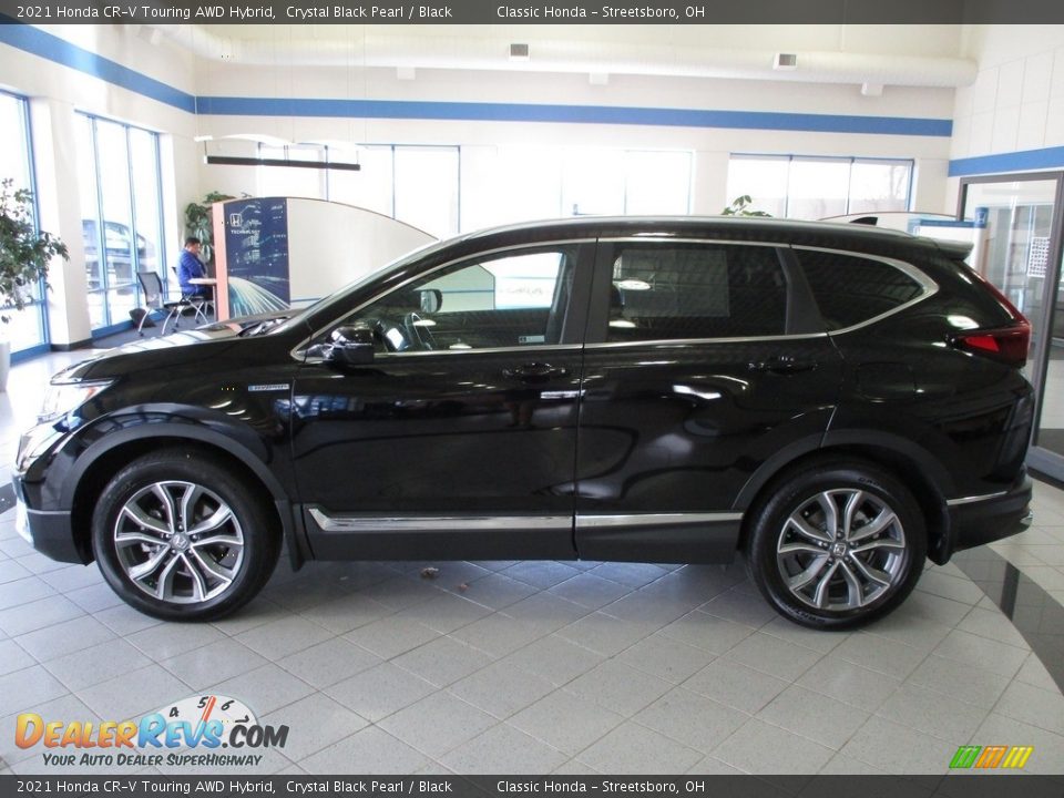 2021 Honda CR-V Touring AWD Hybrid Crystal Black Pearl / Black Photo #10