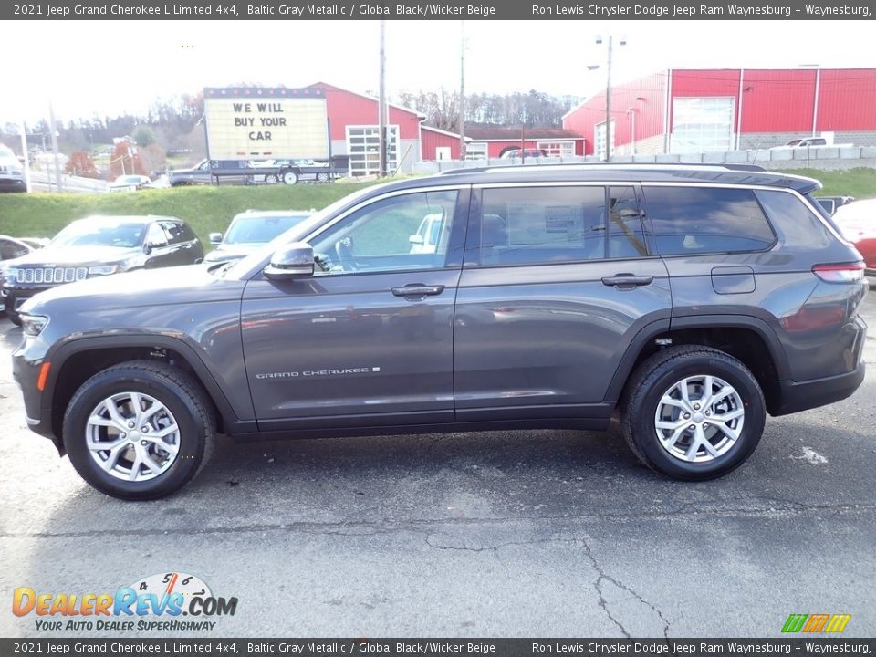 2021 Jeep Grand Cherokee L Limited 4x4 Baltic Gray Metallic / Global Black/Wicker Beige Photo #2