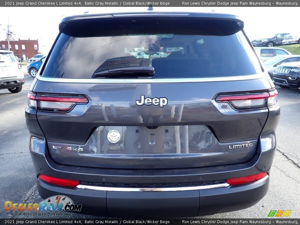 2021 Jeep Grand Cherokee L Limited 4x4 Baltic Gray Metallic / Global Black/Wicker Beige Photo #4