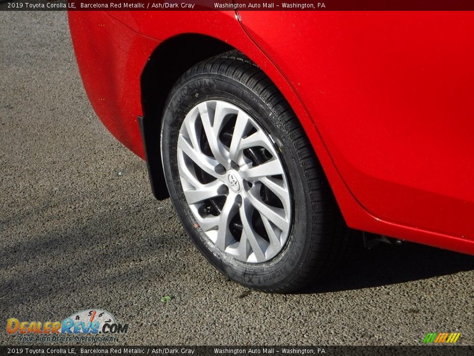 2019 Toyota Corolla LE Barcelona Red Metallic / Ash/Dark Gray Photo #8