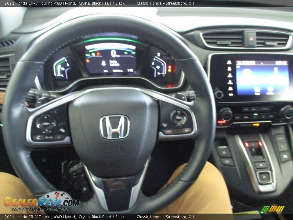 2021 Honda CR-V Touring AWD Hybrid Crystal Black Pearl / Black Photo #35