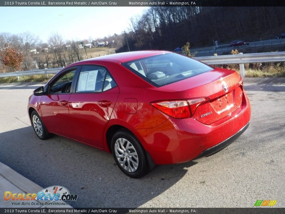 2019 Toyota Corolla LE Barcelona Red Metallic / Ash/Dark Gray Photo #12