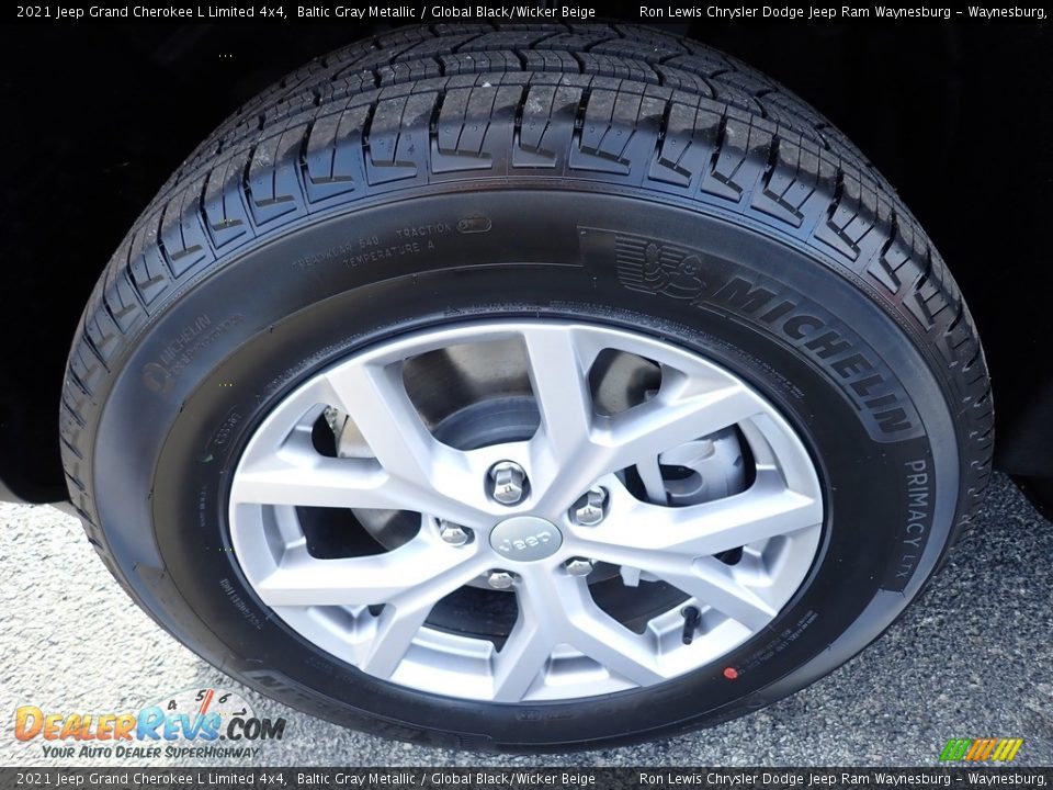 2021 Jeep Grand Cherokee L Limited 4x4 Baltic Gray Metallic / Global Black/Wicker Beige Photo #10