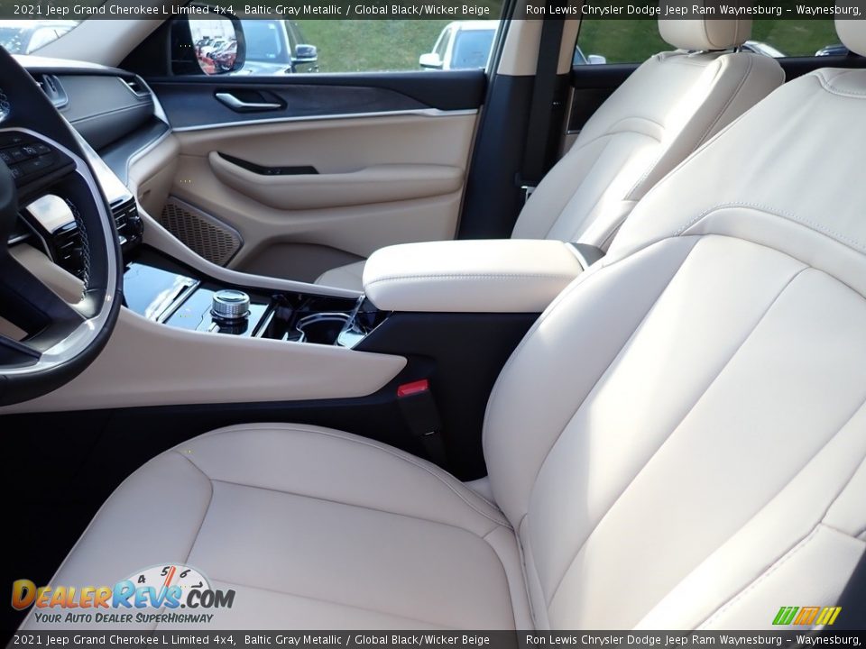 2021 Jeep Grand Cherokee L Limited 4x4 Baltic Gray Metallic / Global Black/Wicker Beige Photo #11
