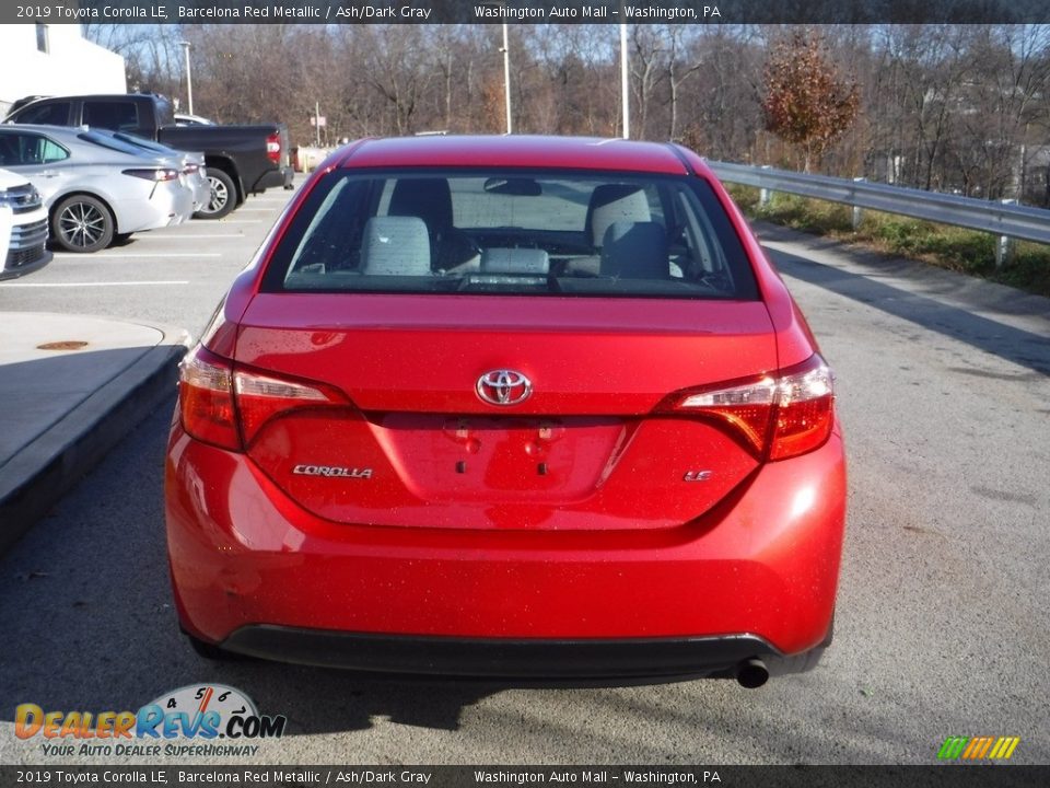 2019 Toyota Corolla LE Barcelona Red Metallic / Ash/Dark Gray Photo #13