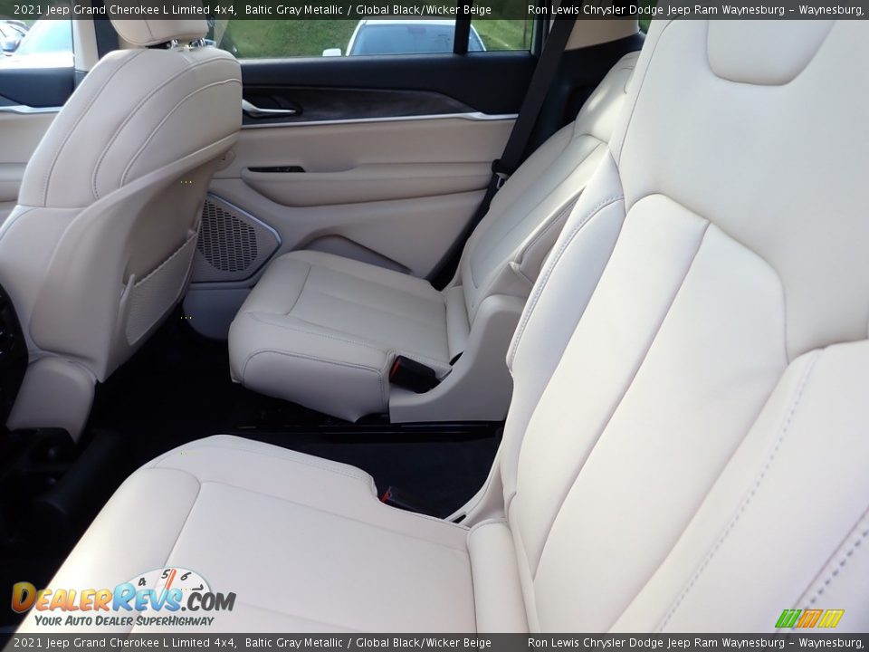 2021 Jeep Grand Cherokee L Limited 4x4 Baltic Gray Metallic / Global Black/Wicker Beige Photo #12