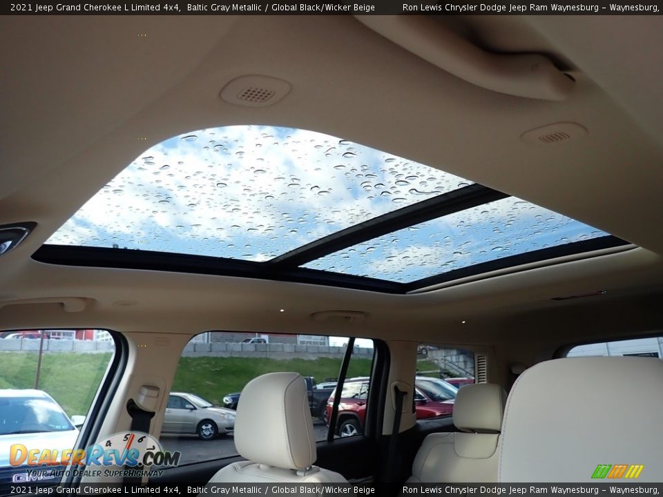 2021 Jeep Grand Cherokee L Limited 4x4 Baltic Gray Metallic / Global Black/Wicker Beige Photo #17