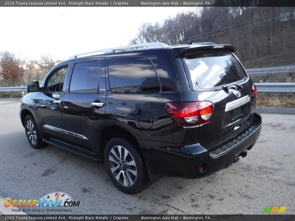 2019 Toyota Sequoia Limited 4x4 Midnight Black Metallic / Graphite Photo #19