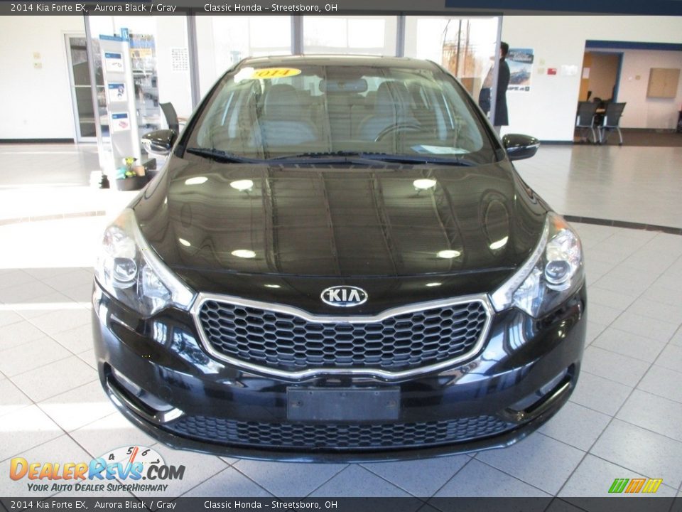 2014 Kia Forte EX Aurora Black / Gray Photo #2