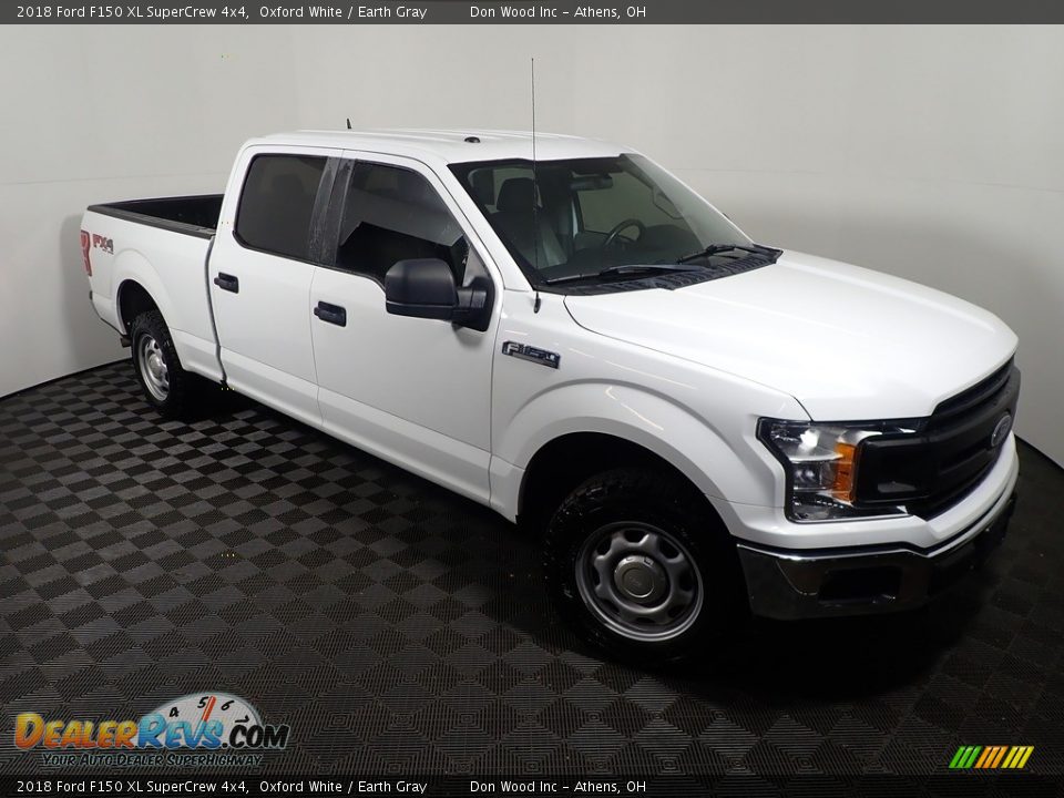 2018 Ford F150 XL SuperCrew 4x4 Oxford White / Earth Gray Photo #4