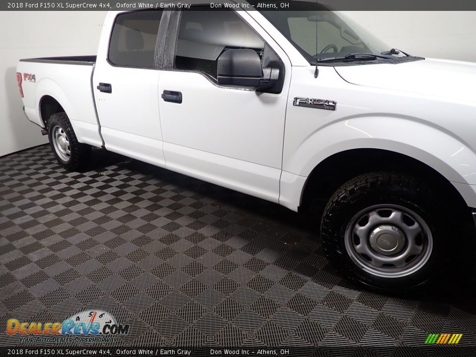 2018 Ford F150 XL SuperCrew 4x4 Oxford White / Earth Gray Photo #5