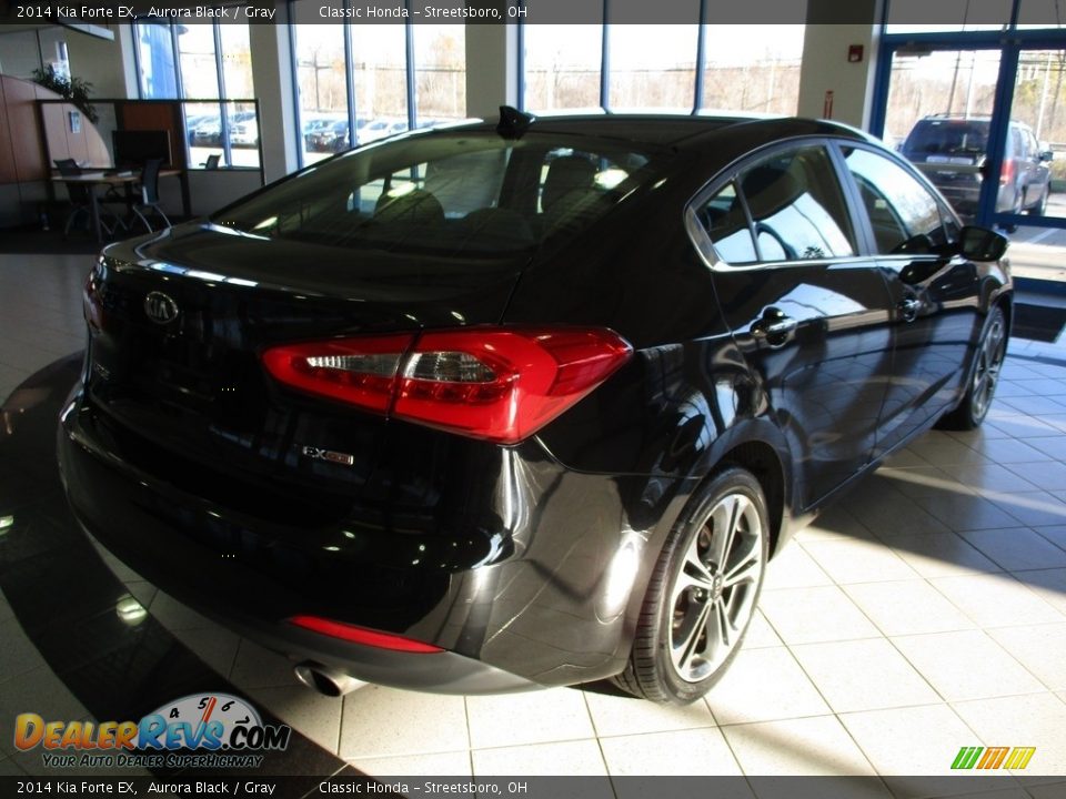 2014 Kia Forte EX Aurora Black / Gray Photo #7