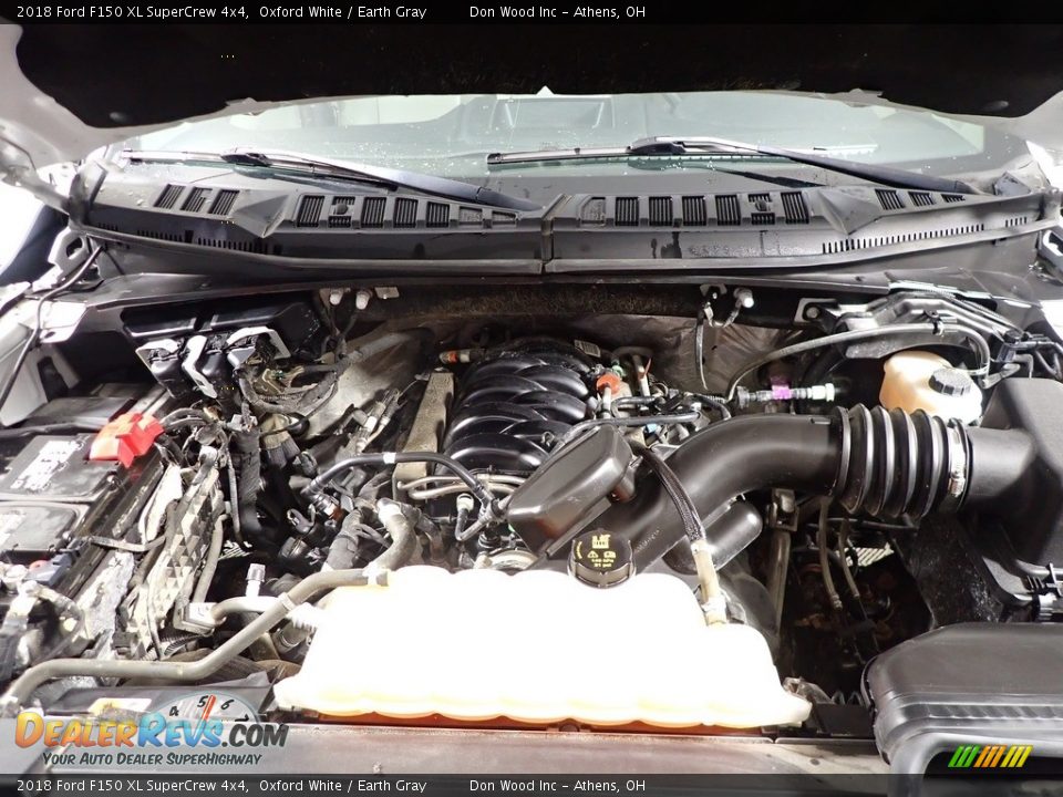 2018 Ford F150 XL SuperCrew 4x4 Oxford White / Earth Gray Photo #8