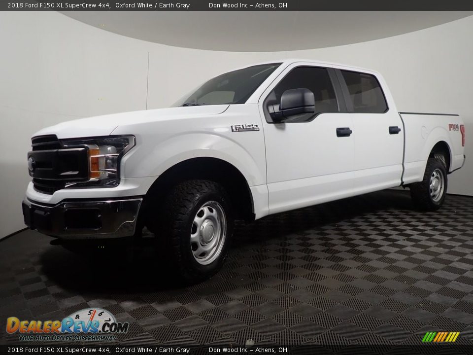 2018 Ford F150 XL SuperCrew 4x4 Oxford White / Earth Gray Photo #9
