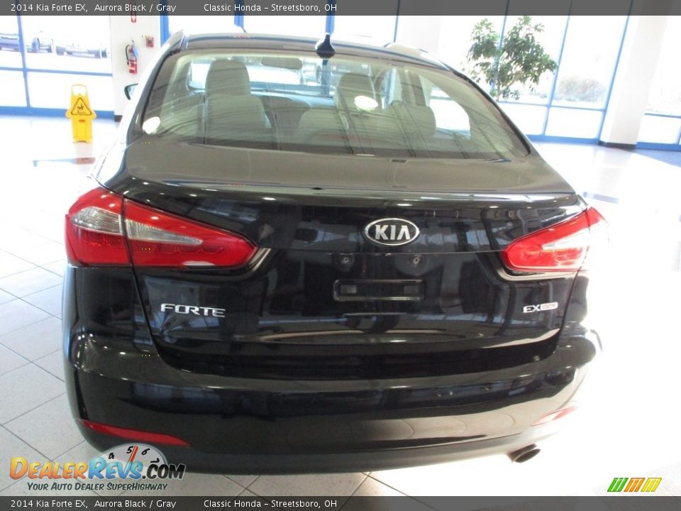 2014 Kia Forte EX Aurora Black / Gray Photo #8