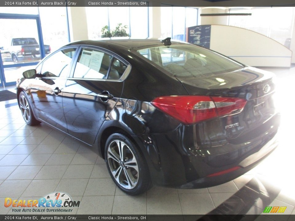 2014 Kia Forte EX Aurora Black / Gray Photo #9