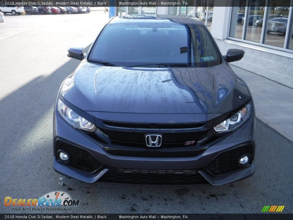 2018 Honda Civic Si Sedan Modern Steel Metallic / Black Photo #6