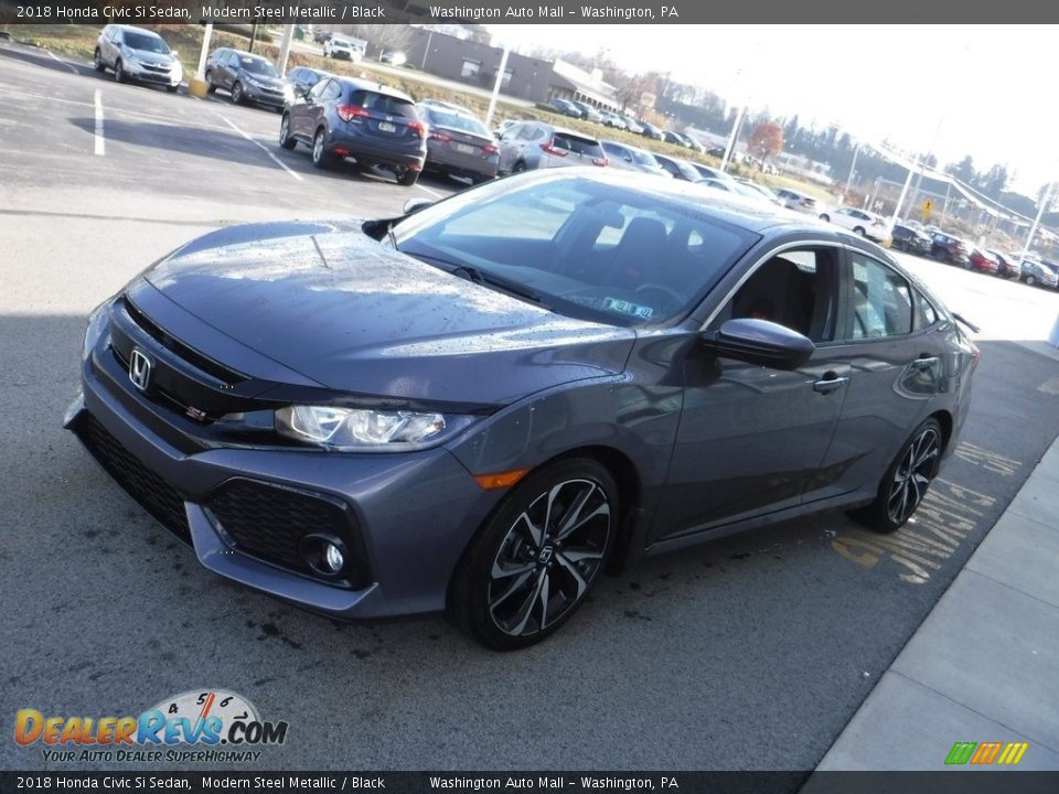 2018 Honda Civic Si Sedan Modern Steel Metallic / Black Photo #7