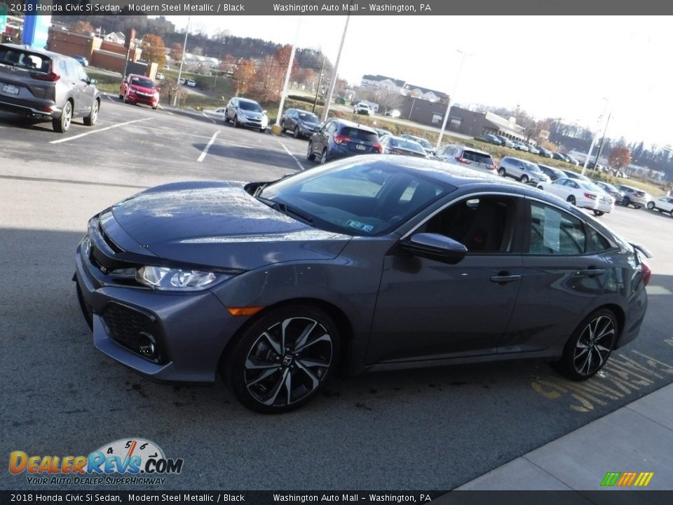 2018 Honda Civic Si Sedan Modern Steel Metallic / Black Photo #8