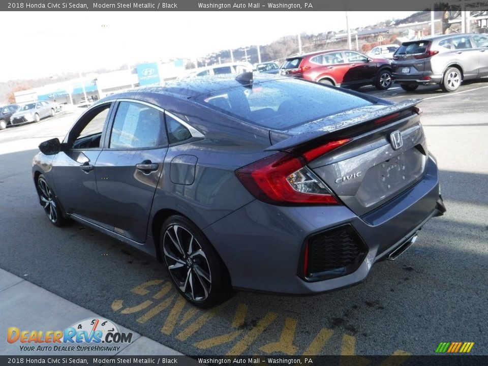 2018 Honda Civic Si Sedan Modern Steel Metallic / Black Photo #9