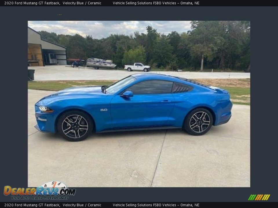 2020 Ford Mustang GT Fastback Velocity Blue / Ceramic Photo #7