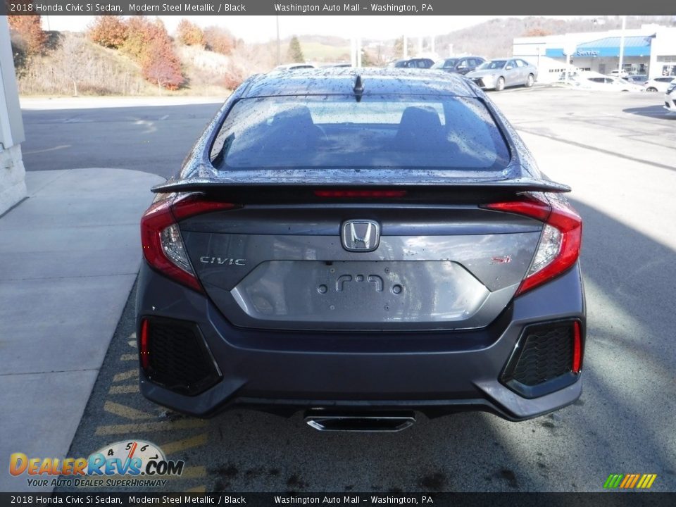 2018 Honda Civic Si Sedan Modern Steel Metallic / Black Photo #10