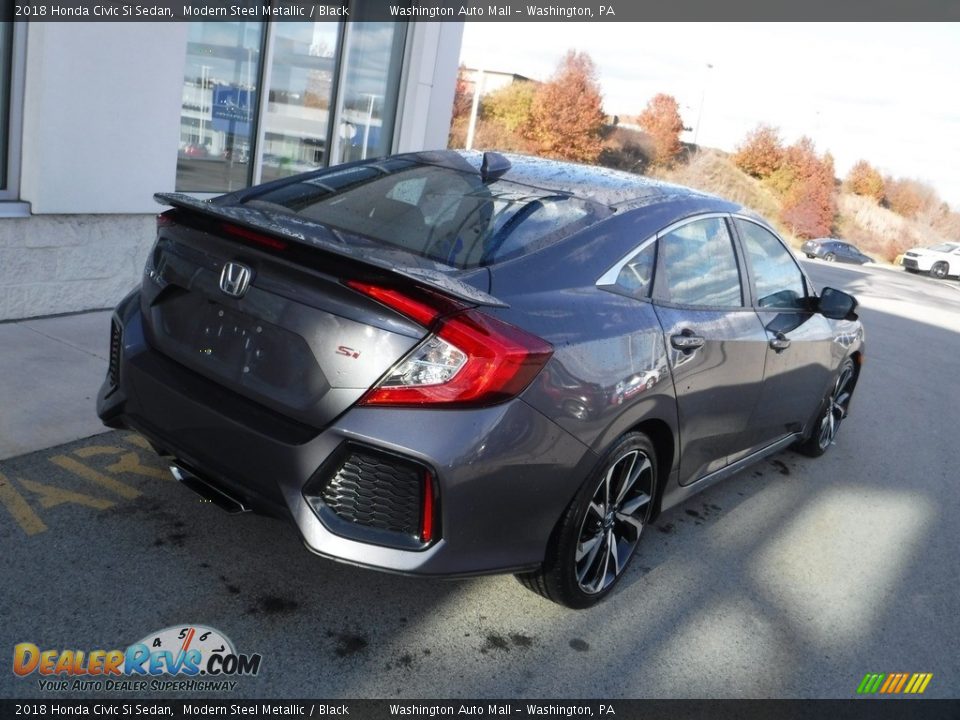 2018 Honda Civic Si Sedan Modern Steel Metallic / Black Photo #11