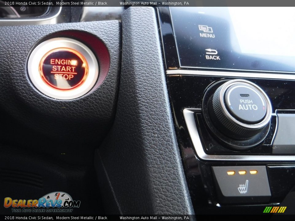 2018 Honda Civic Si Sedan Modern Steel Metallic / Black Photo #19