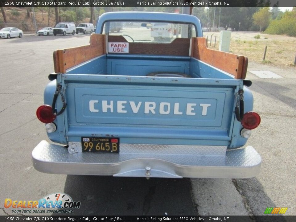 1968 Chevrolet C/K C10 Standard Regular Cab Grotto Blue / Blue Photo #7
