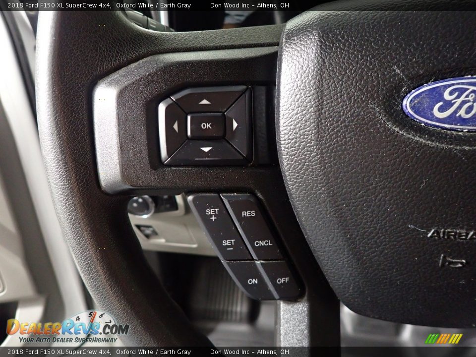 2018 Ford F150 XL SuperCrew 4x4 Oxford White / Earth Gray Photo #29