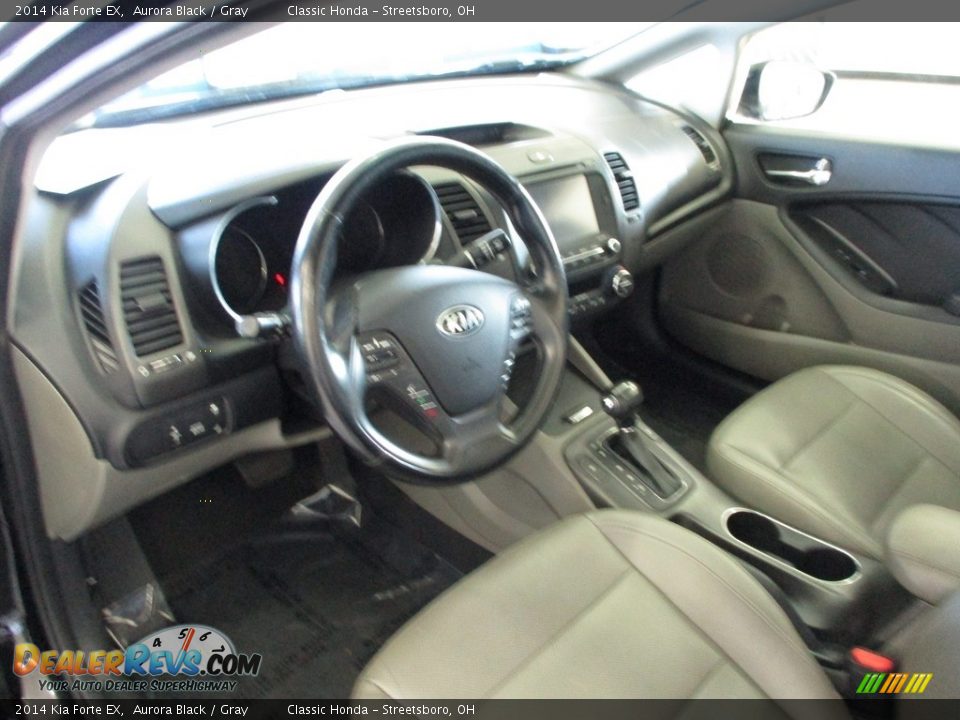 2014 Kia Forte EX Aurora Black / Gray Photo #27