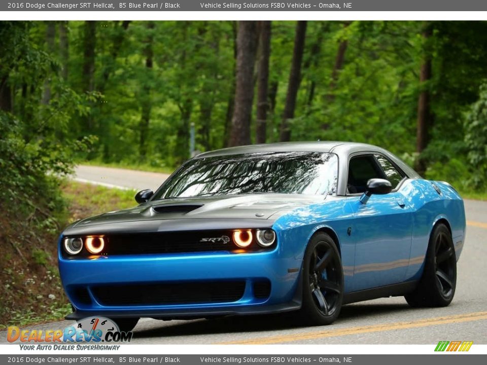 2016 Dodge Challenger SRT Hellcat B5 Blue Pearl / Black Photo #2