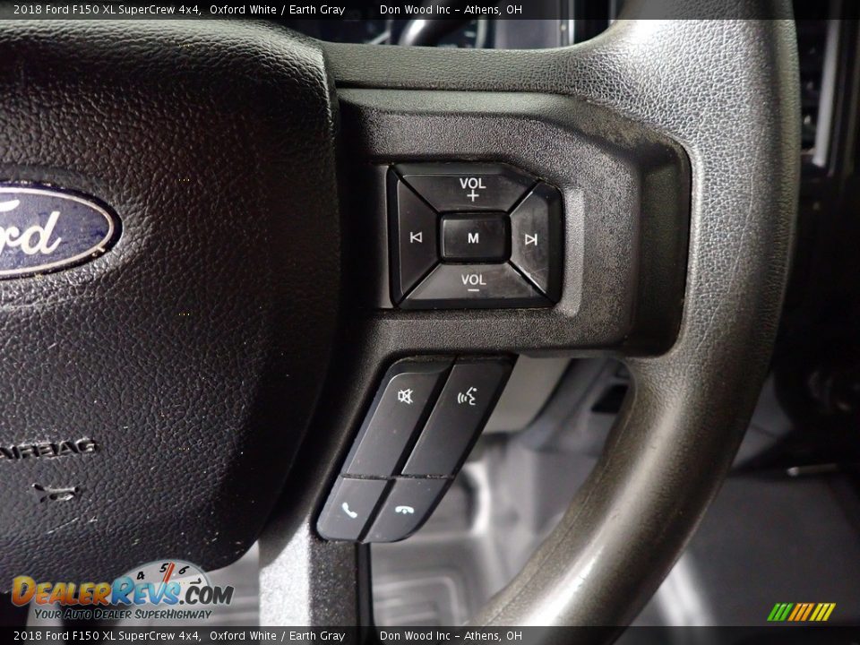 2018 Ford F150 XL SuperCrew 4x4 Oxford White / Earth Gray Photo #30
