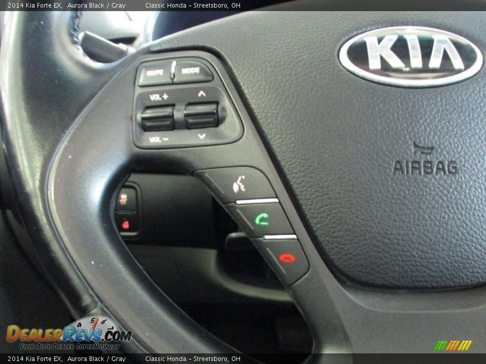 2014 Kia Forte EX Aurora Black / Gray Photo #31