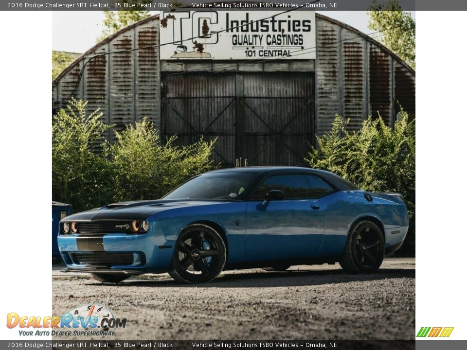 2016 Dodge Challenger SRT Hellcat B5 Blue Pearl / Black Photo #7