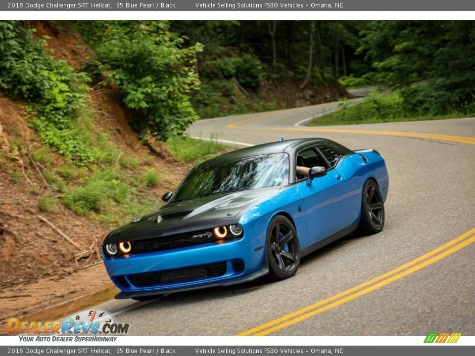 2016 Dodge Challenger SRT Hellcat B5 Blue Pearl / Black Photo #8