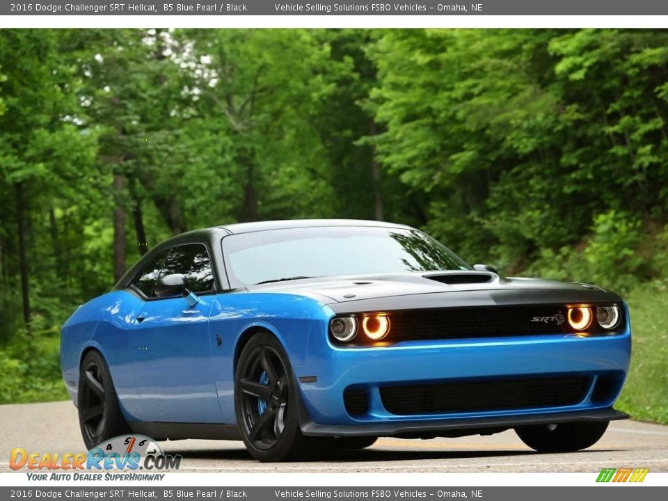 2016 Dodge Challenger SRT Hellcat B5 Blue Pearl / Black Photo #9