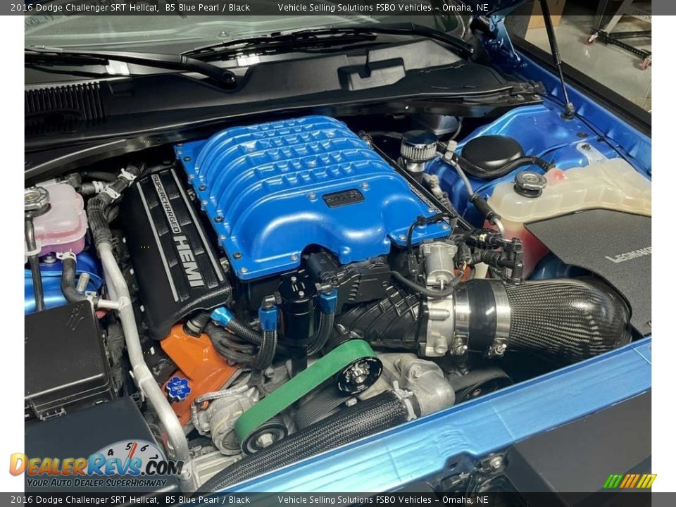 2016 Dodge Challenger SRT Hellcat B5 Blue Pearl / Black Photo #14