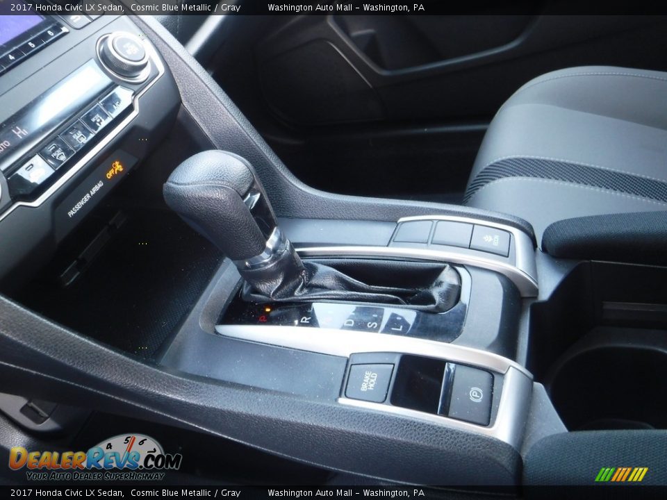 2017 Honda Civic LX Sedan Cosmic Blue Metallic / Gray Photo #5