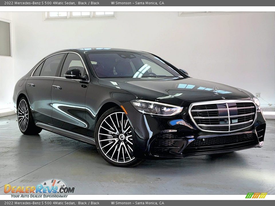 2022 Mercedes-Benz S 500 4Matic Sedan Black / Black Photo #12