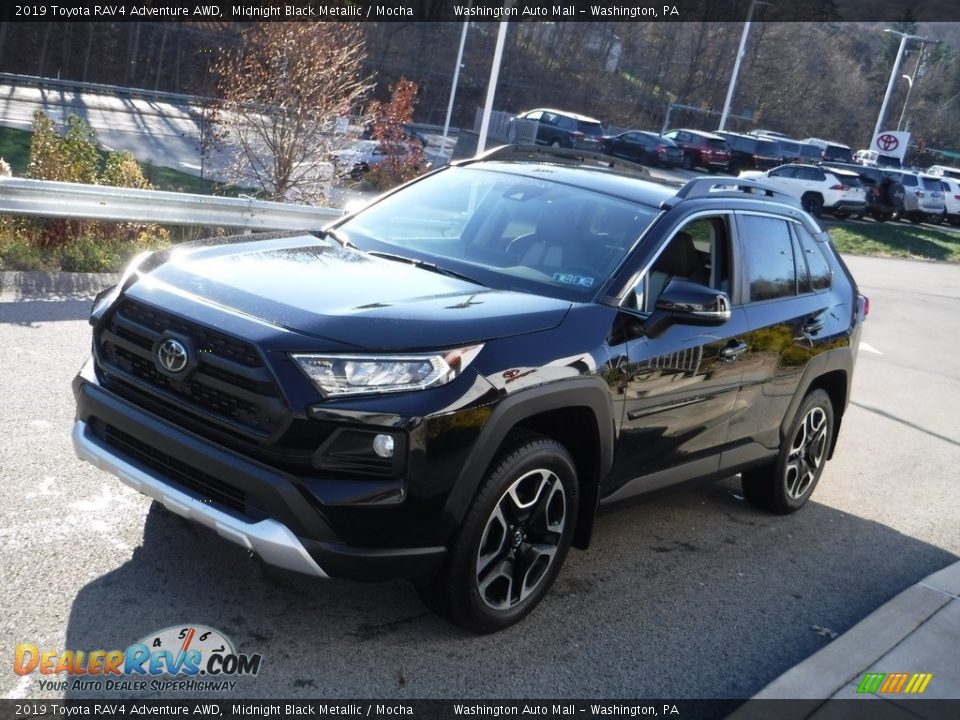 2019 Toyota RAV4 Adventure AWD Midnight Black Metallic / Mocha Photo #13