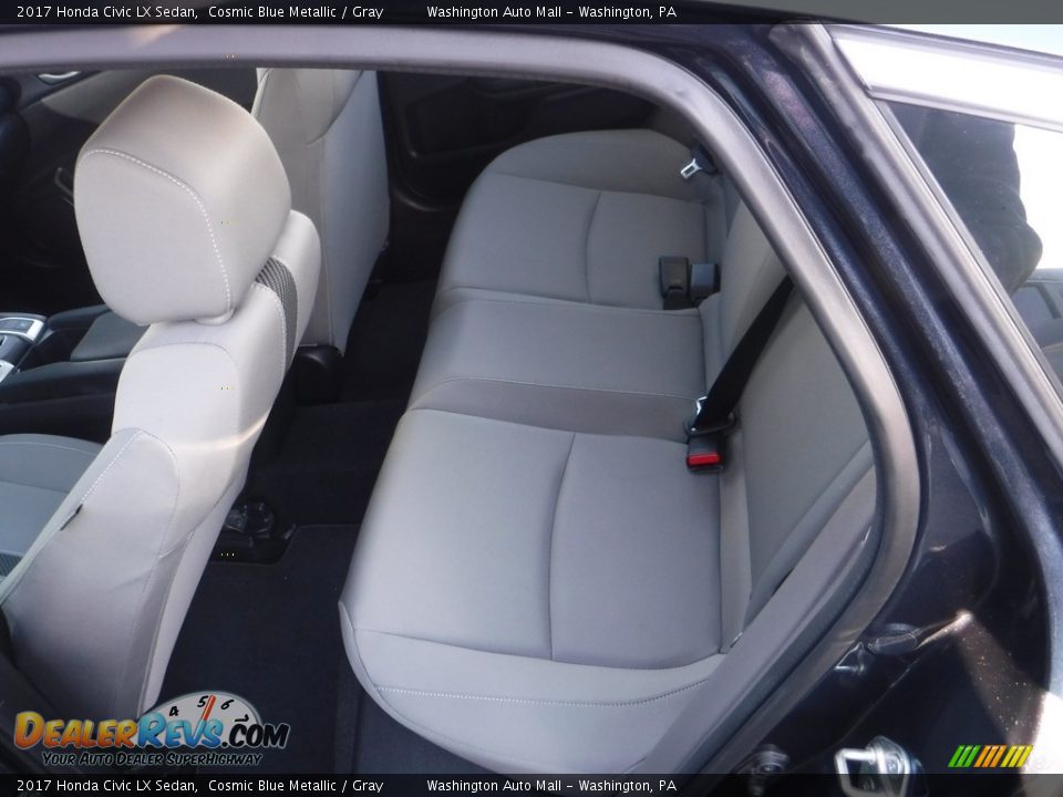 2017 Honda Civic LX Sedan Cosmic Blue Metallic / Gray Photo #13