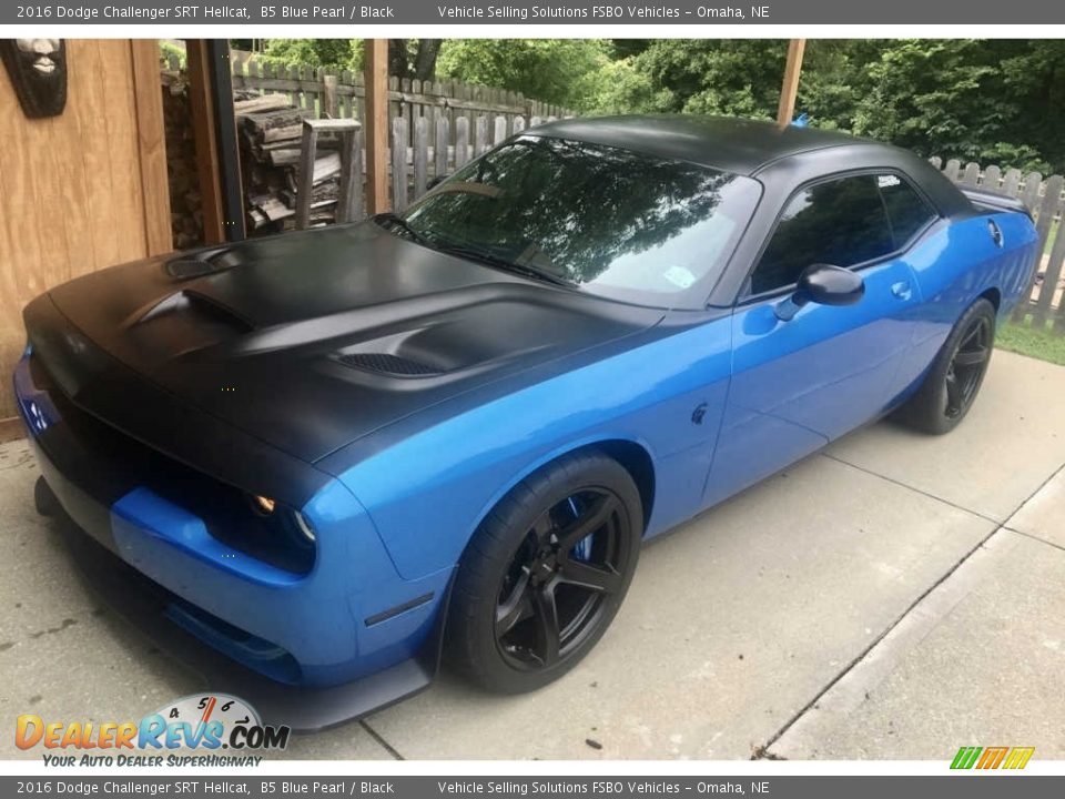 2016 Dodge Challenger SRT Hellcat B5 Blue Pearl / Black Photo #27