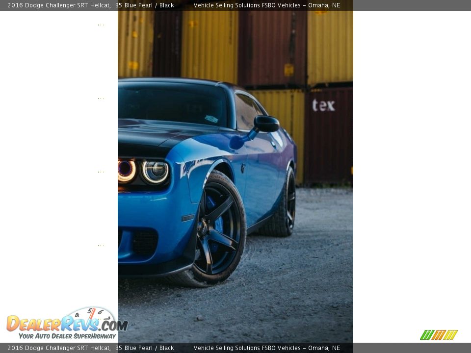 2016 Dodge Challenger SRT Hellcat B5 Blue Pearl / Black Photo #30