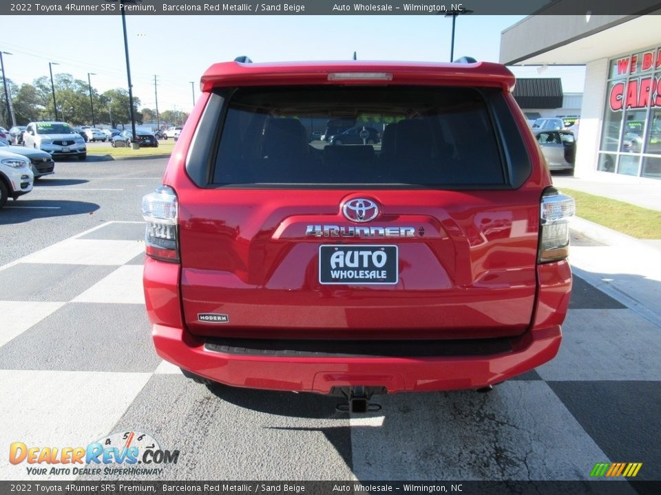 2022 Toyota 4Runner SR5 Premium Barcelona Red Metallic / Sand Beige Photo #4