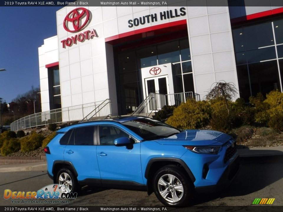 2019 Toyota RAV4 XLE AWD Blue Flame / Black Photo #2