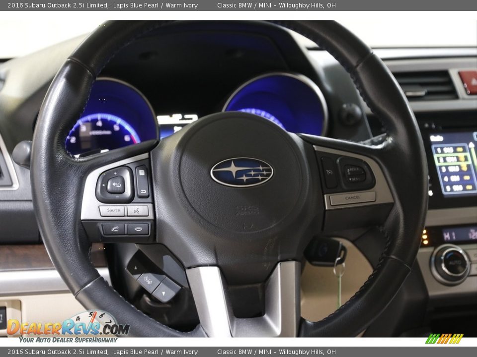2016 Subaru Outback 2.5i Limited Steering Wheel Photo #7