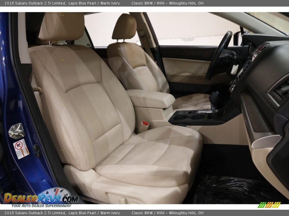 Front Seat of 2016 Subaru Outback 2.5i Limited Photo #15