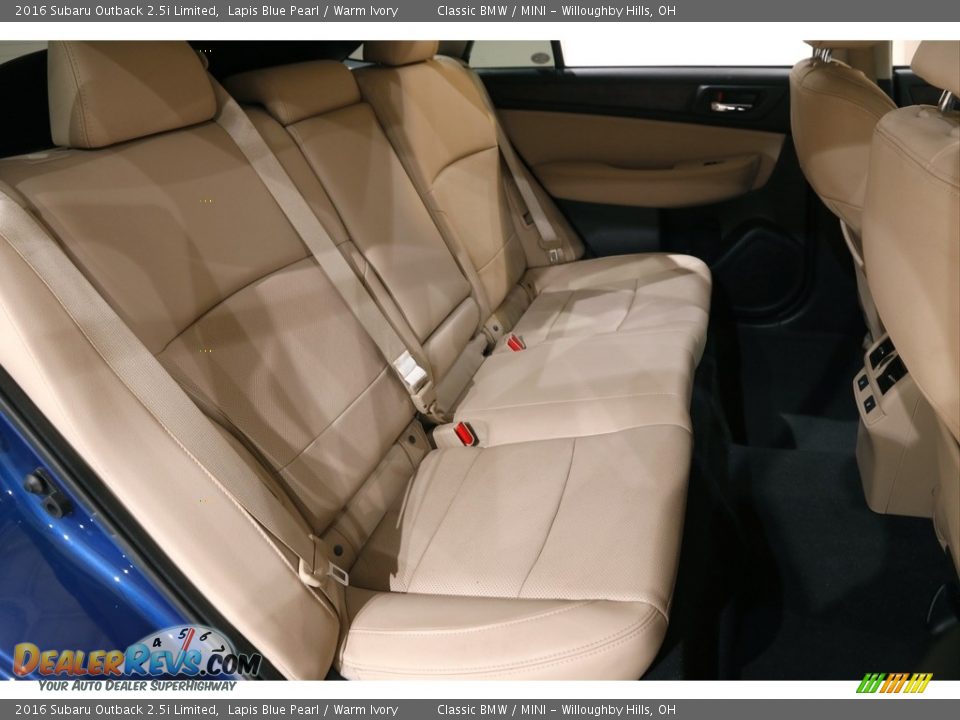 Rear Seat of 2016 Subaru Outback 2.5i Limited Photo #16